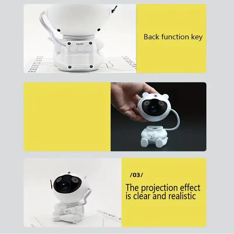 Galaxy Projector Astronaut Nebula Projector with Remote Night Light for Adults Children Playroom Home Theater Ceiling Xmas Gift