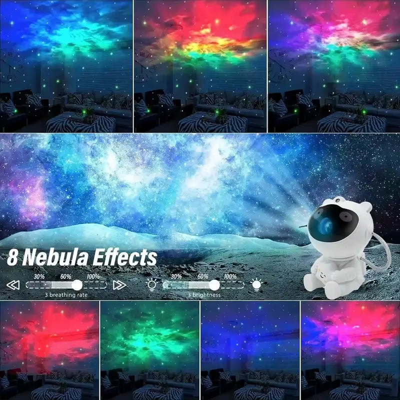 Galaxy Projector Astronaut Nebula Projector with Remote Night Light for Adults Children Playroom Home Theater Ceiling Xmas Gift