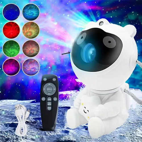 Galaxy Projector Astronaut Nebula Projector with Remote Night Light for Adults Children Playroom Home Theater Ceiling Xmas Gift
