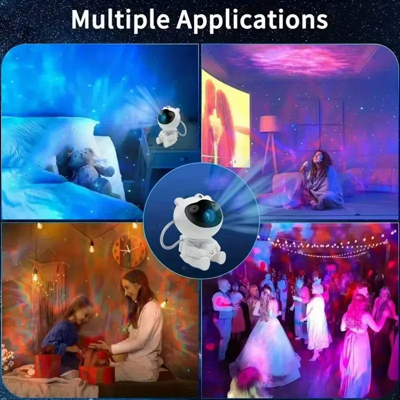 Galaxy Projector Astronaut Nebula Projector with Remote Night Light for Adults Children Playroom Home Theater Ceiling Xmas Gift